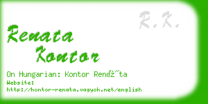 renata kontor business card